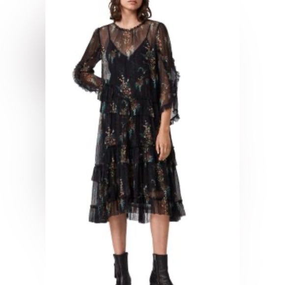 Allsaints Macey Melisma Dress - Picture 2 of 5